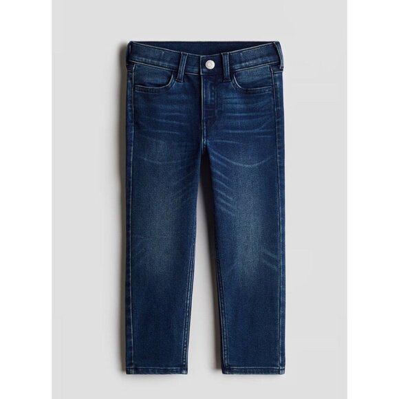 H&M Kids Dark Wash Slim Fit Straight Leg Jeans Size 5T - Picture 1 of 7